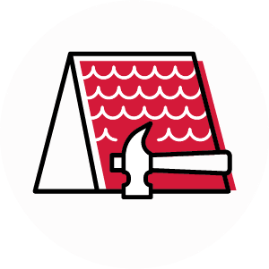 roofing contractor emergency repair icon